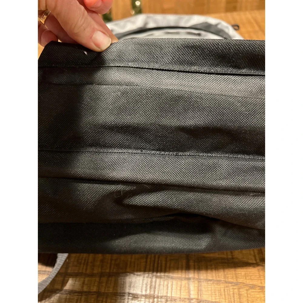 J World New York Black Grey Backpack Laptop Bag School Travel Work Student Urban